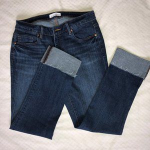 Loft Curvy Fit Cropped Jeans - Straight Leg